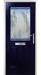 Composite front door - Alpine Blue
