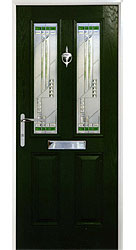 Composite front door - Alpine Green