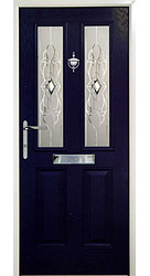 Composite front door - Glacier Blue