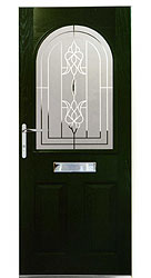 Composite front door - Ocean Green