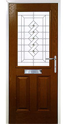 Composite front door - Tuscan Oak